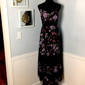 Torrid Plus Size Black Floral Maxi Dress